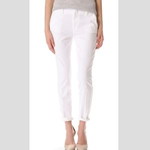 NWOT Vince Creased Chinos in White